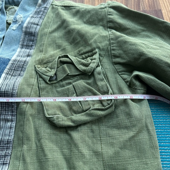 Greg Lauren Kokomo shirt mix fabric size 3 - Picture 12 of 13